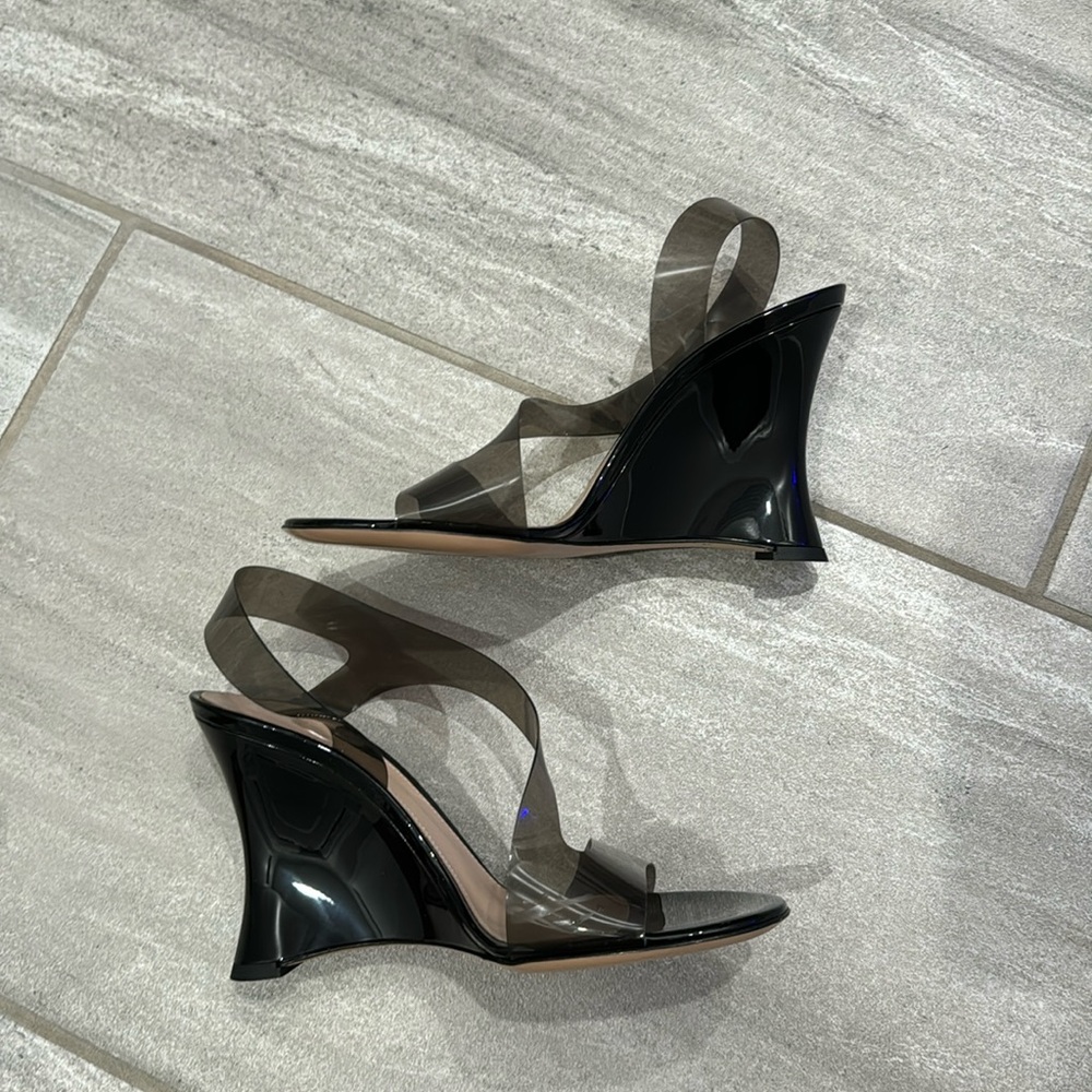 EUC Gianvito Rossi PVC Wedge